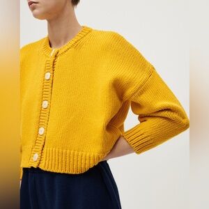 Babaa Cardigan No14 in Alphonso Mango